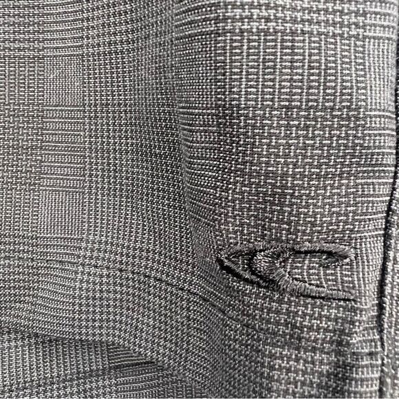 O'Neill Delta Shorts Mens 36 Charcoal Gray Checker Flat Front Walking - Picture 4 of 8